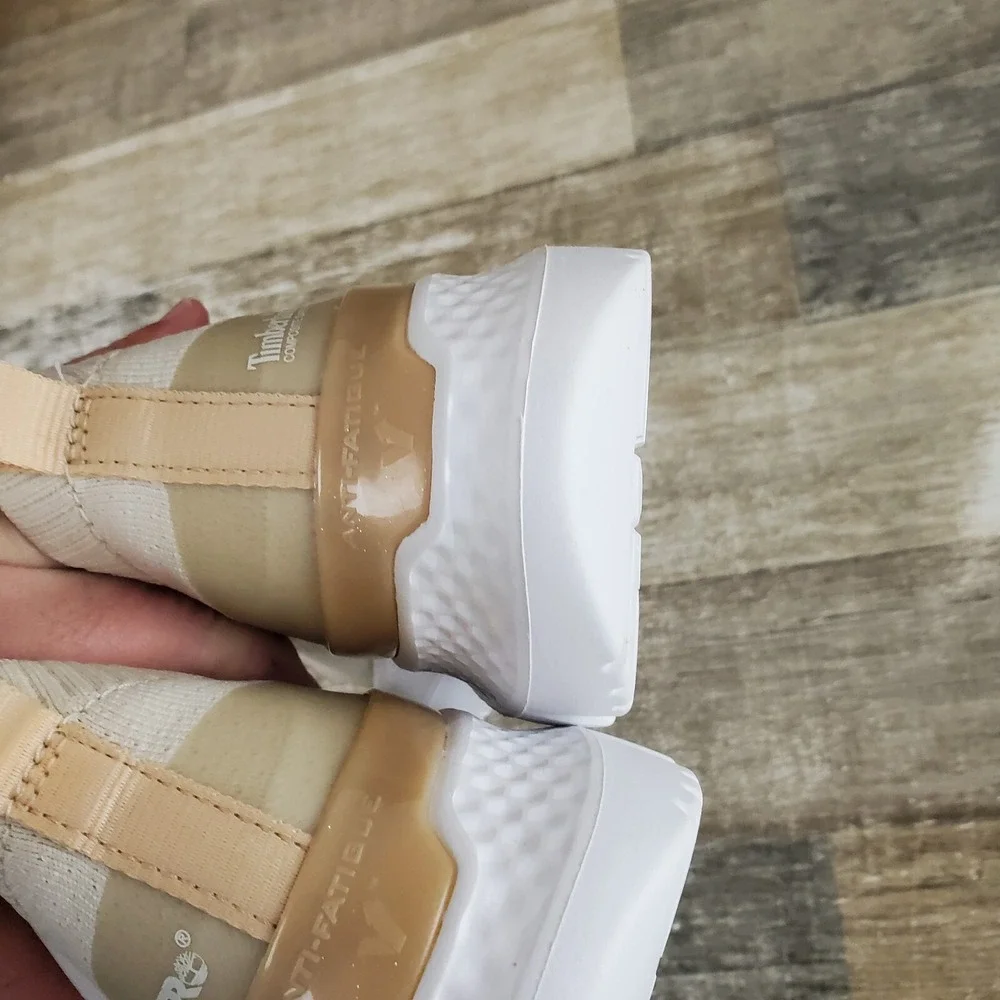Timberland Pro Setra Work Shoes Womens 6 M Beige‎ Composite Safety Toe Sneakers